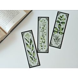 Floral Elegance / Virágos elegancia - Könyvjelző