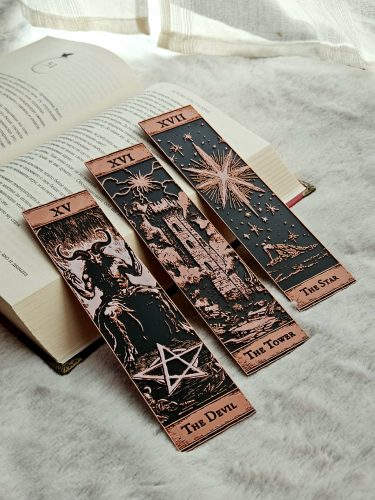 Tarót kártya XV-XVI-XVII - Könyvjelző 